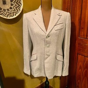 Ralph Lauren Black Label Equestrian style Tan Beige Blazer Size 10